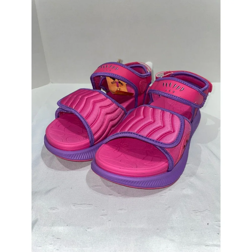 ONCAI Women Sport Sandals Pink Purple Platform Strappy Comfort Shoes Size 9.5